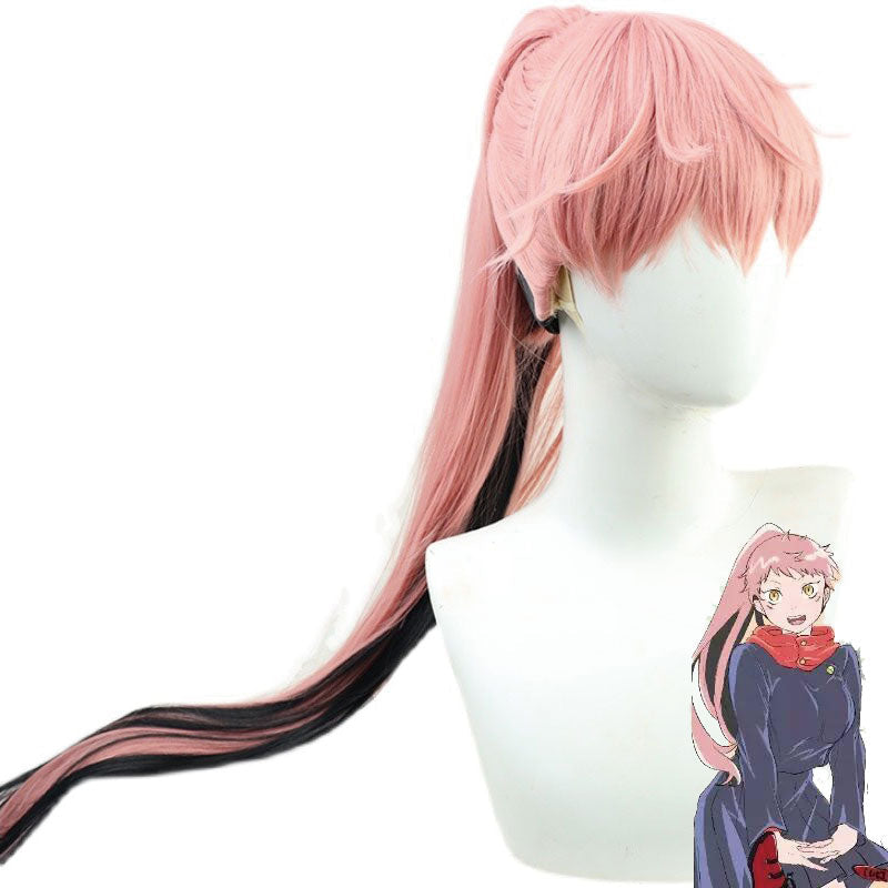 Jujutsu Kaisen Yuji Itadori Female Pink Black Cosplay Wigs