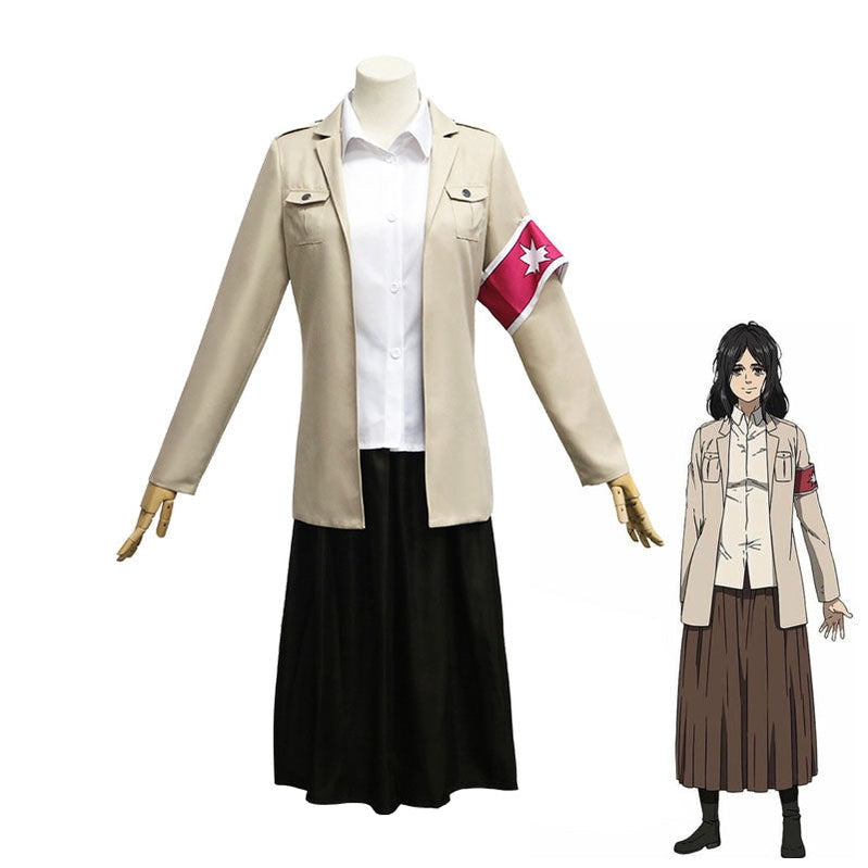 Attack on Titan 4 Season Warrior Unit Pieck Finger Fullset Cosplay Costumes