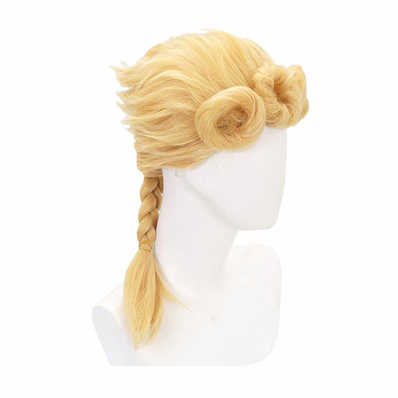 JoJo's Bizarre Adventure Golden Wind Giorno Giovanna Long Blond Cosplay Wigs