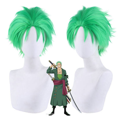 One Piece Roronoa Zoro Green Cosplay Wigs