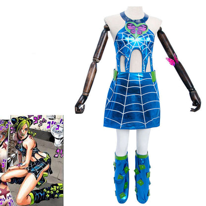 JoJo's Bizarre Adventure Jolyne Cujoh Dress Cosplay Costumes