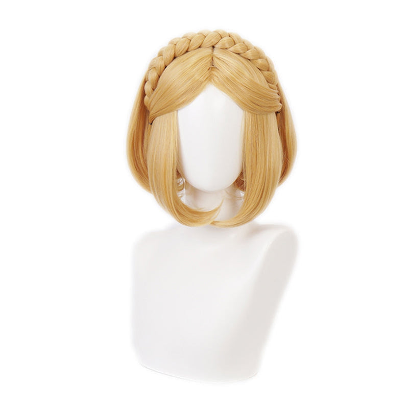 The Legend of Zelda Breath of the Wild Princess Zelda Short Blonde Cosplay Wigs