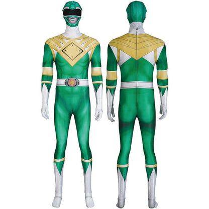 Mighty Morphin Power Rangers Yamato Tribe Knight Burai Dragon Ranger Green Ranger Cosplay Costumes