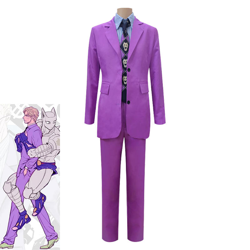 JoJo's Bizarre Adventure Yoshikage Kira Suit Cosplay Costumes