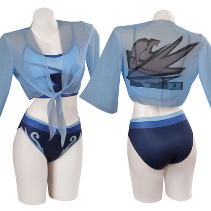Valorant Jett Swimsuit Cosplay Costumes