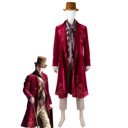 Wonka 2023 Willy Wonka Fullset Cosplay Costumes