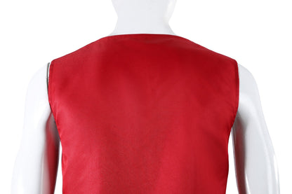 One Piece TV Season 2 Luffy Red Vest Pants Outfit Cosplay Costumes