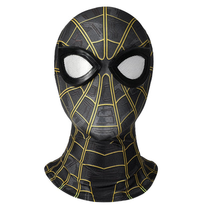Spider-Man 3 No Way Home Peter Parker Black Gold Suit Jumpsuit Costumes