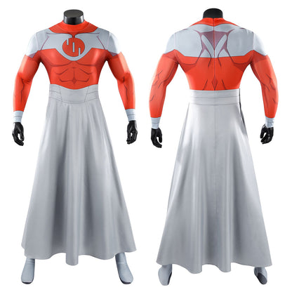 Invincible Thragg Jumpsuit with Cloak Halloween Cosplay Costumes