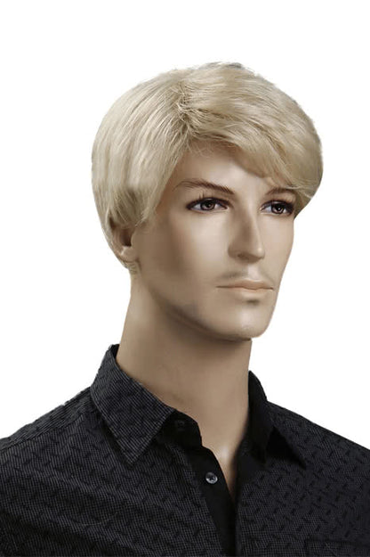 25cm Short  Fashion Wig Blonde 100% Kanekalon Synthetic Man Hair