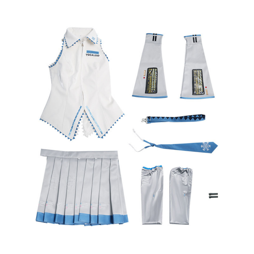 omgcos Snow Virtual Singer Winter Cosplay Costume