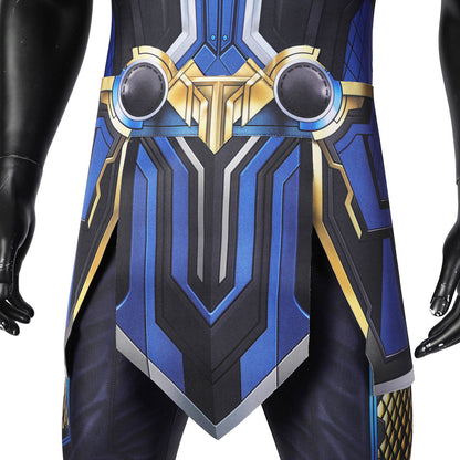 Thor 4 Love and Thunder Male Sleeveless Jumpsuit with Cloak Costumes