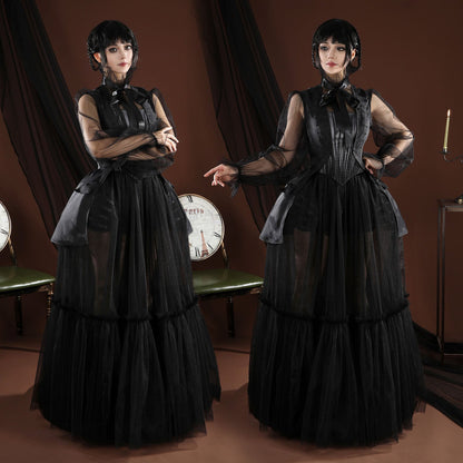 Wednesday 2 The Addams Family Wednesday Addams Ball Gala Gown Costumes