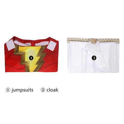 Shazam! Fury of the Gods Kids Jumpsuit Cosplay Costumes