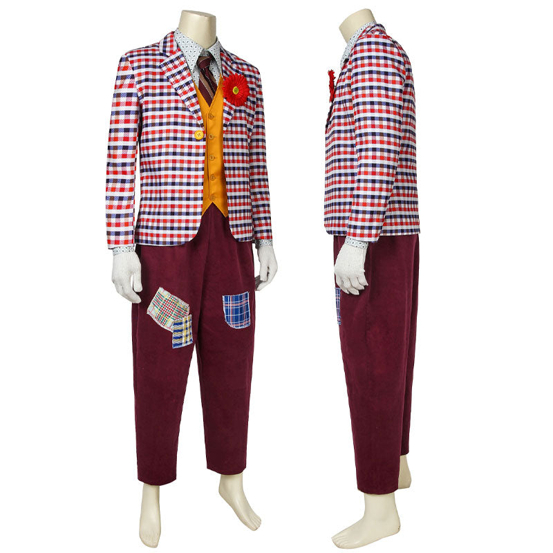 Joker 2019 Joker Checkered Blazer Cosplay Costumes