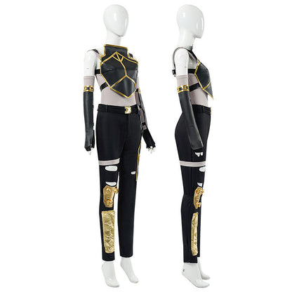 Game LOL Arcane 2 Vi Combat Suit Cosplay Costumes
