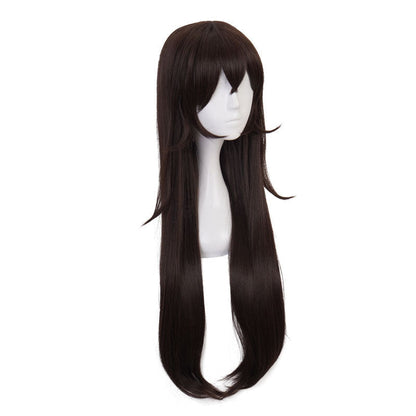 Genshin Impact Amber Dark brown Long Cosplay Wigs