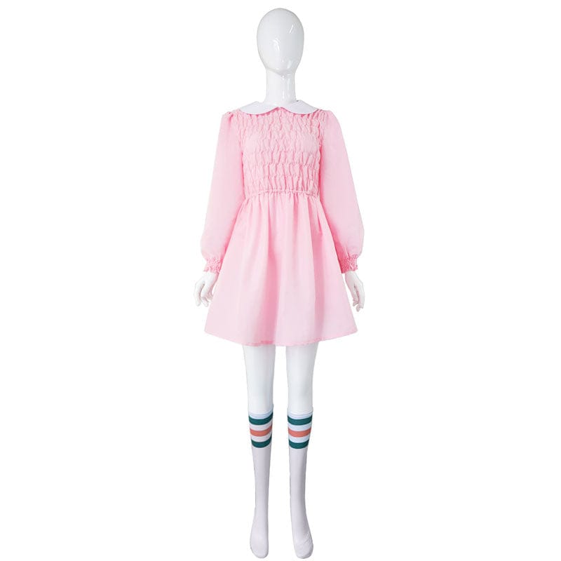Stranger Things Season Eleven 11 Dress Cosplay Costumes