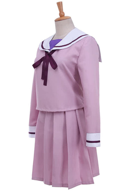 Noragami Aragoto Hiyori Iki Cosplay Costume Purple Dress