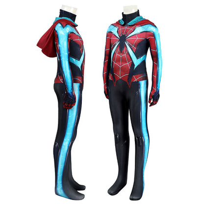 Marvel's Spider Man 2 Miles Morales EVOLVED SUIT Kids Jumpsuit Cosplay Costumes