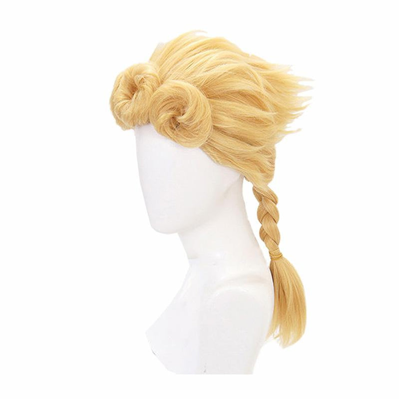 JoJo's Bizarre Adventure Golden Wind Giorno Giovanna Long Blond Cosplay Wigs