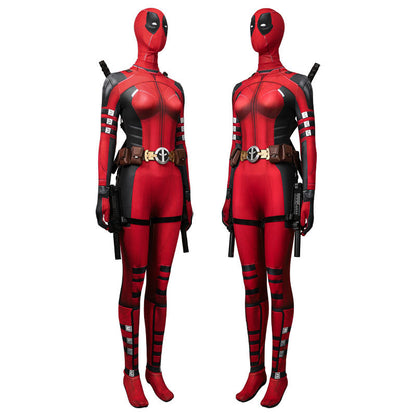 Movie Deadpool 3 Lady Deadpool Jumpsuit Cosplay Costumes