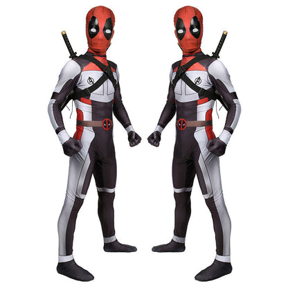Deadpool Wade Wilson White Jumpsuit Cosplay Costumes