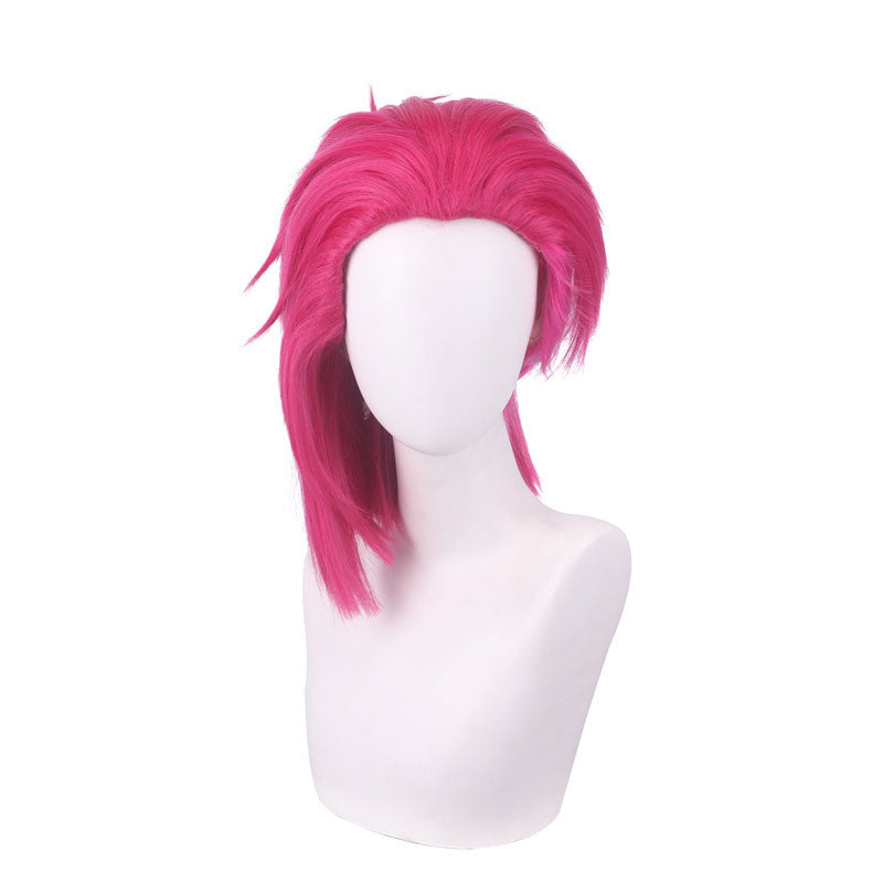 LOL Arcane Vi Childhood Short Red Cosplay Wigs