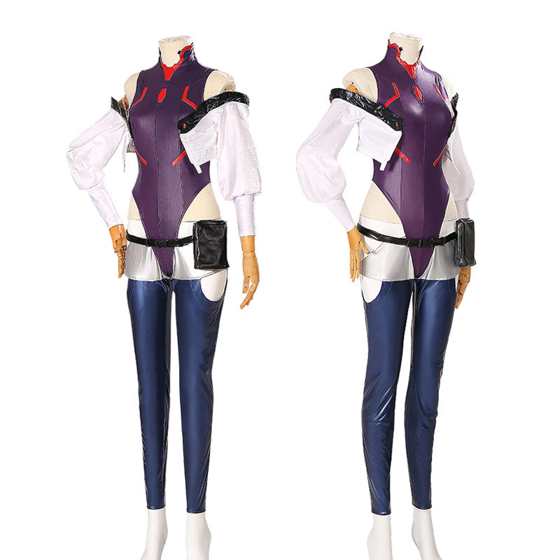 Cyberpunk: Edgerunners Lucyna Kushinada Purple Cosplay Costumes
