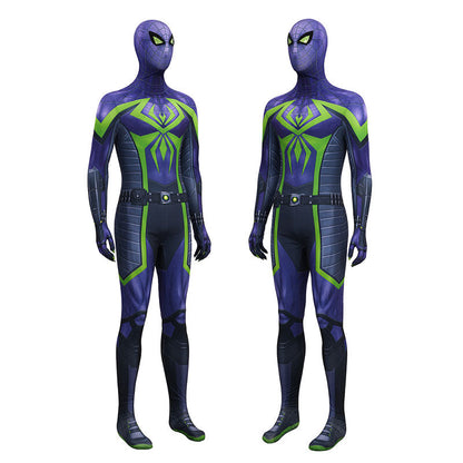 Spider-Man 2 Miles Morales Purple Reign Jumpsuit Cosplay Costumes