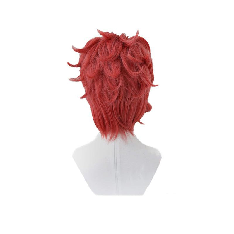 JoJo's Bizarre Adventure Stardust Crusaders Kakyoin Noriaki Short Wine Red Cosplay Wigs