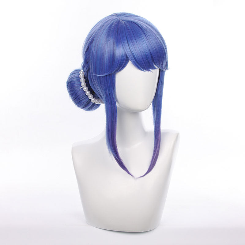LOL Crystal Rose Sona Blue Cosplay Wigs