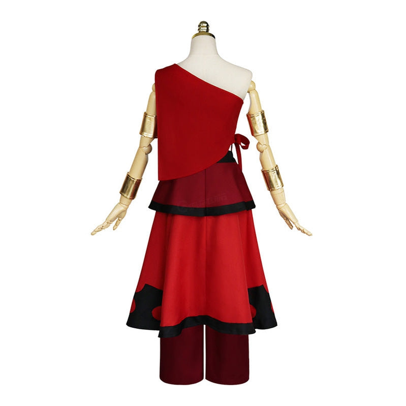 Avatar: The Last Airbender Katara Red Dress Outfit Cosplay Costume