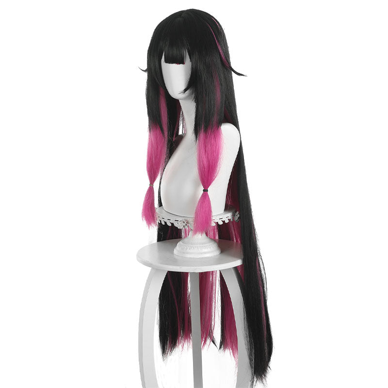 Genshin Impact Columbina Damslette Balck Pink Cosplay Wigs
