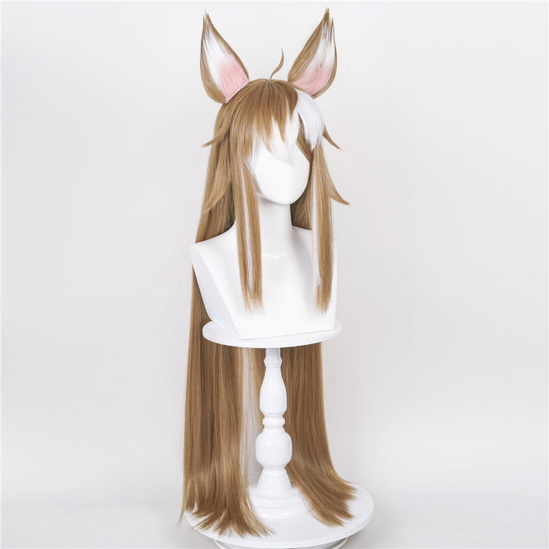 Genshin Impact Miss Hina Inugami Cosplay Wigs With Props