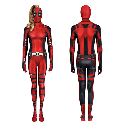 Marvel Deadpool 3 Lady Wade Wilson Jumpsuit Cosplay Costumes