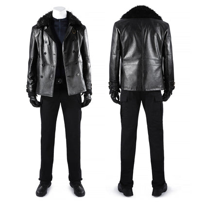 Resident Evil 9 Requiem Leon Leather Jacket Fullset Cosplay Costumes