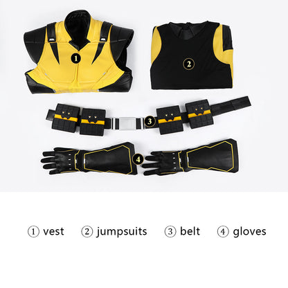 Marvel Wolverine Yellow Suit Top Level New Cosplay Costumes
