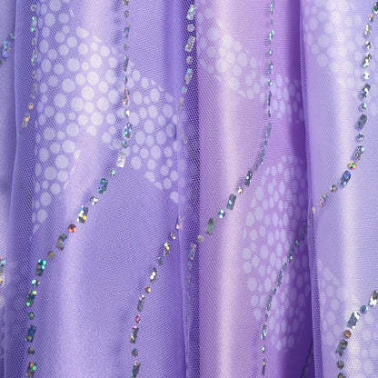 Wicked: For Good Glinda Purple Iridescent Dress Cosplay Costumes