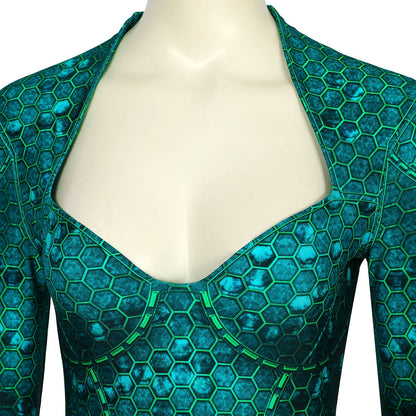 Justice League Aquaman 2 Mera Female Jumpsuit Cosplay Costumes