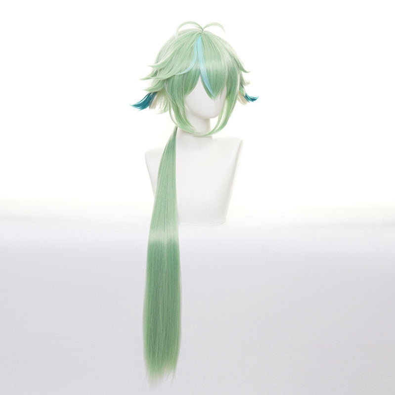 Genshin Impact Sucrose Long Fluorescent Green Cosplay Wigs