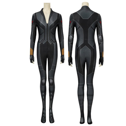 Black Widow Natasha Romanoff Black Suit Jumpsuit Cosplay Costumes