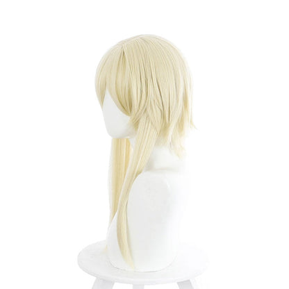 Genshin Impact Traveler Lumine Blonde Ponytail Cosplay Wigs