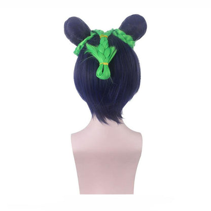 JoJo's Bizarre Adventure Stone Ocean Jolyne Cujoh Mixed Dark Green Cosplay Wigs