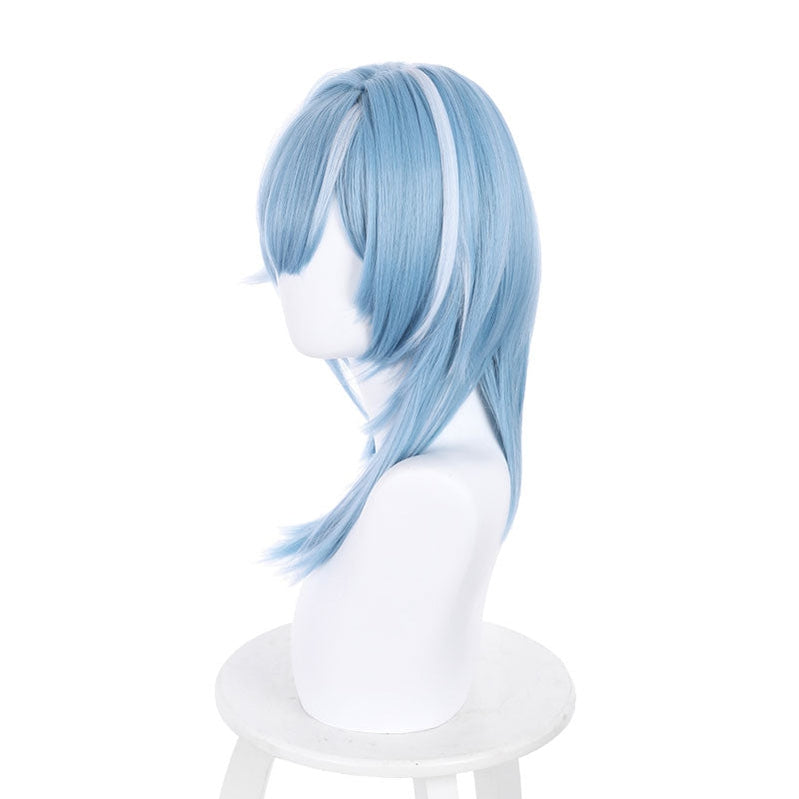 Genshin Impact Eula Blue White Long Cosplay Wigs