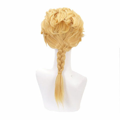 JoJo's Bizarre Adventure Golden Wind Giorno Giovanna Long Blond Cosplay Wigs