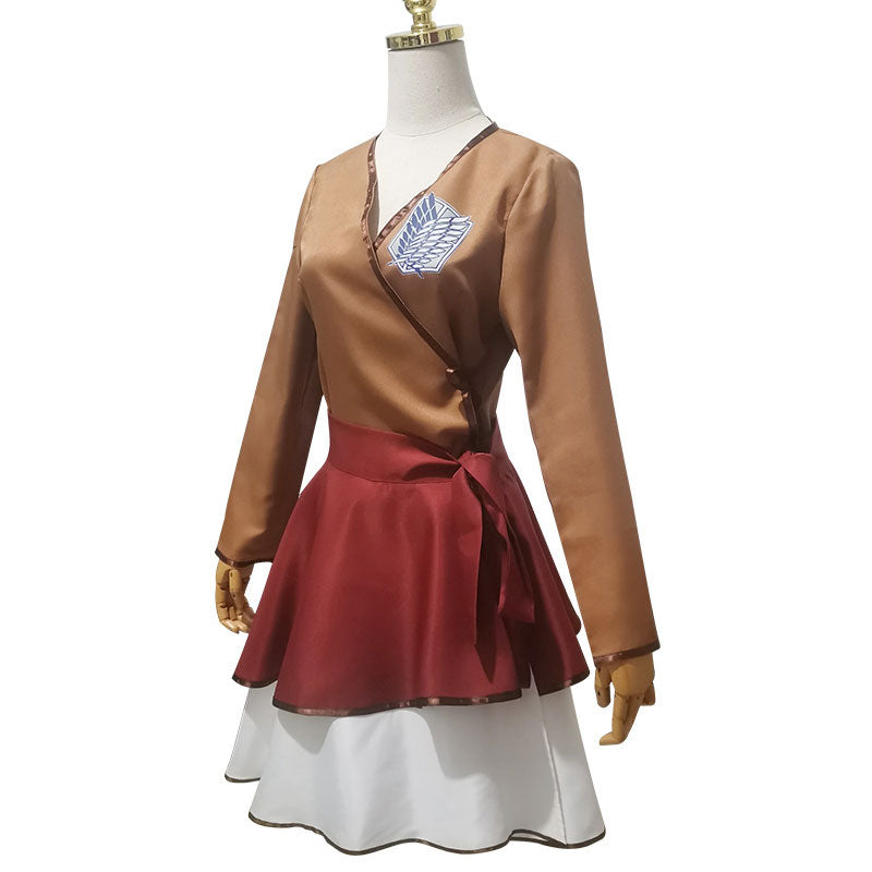Attack on Titan Levi Ackerman Survey Corps Lolita Kimono Cosplay Costumes
