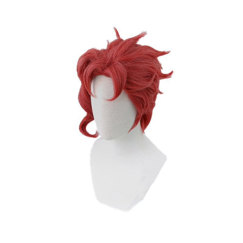 JoJo's Bizarre Adventure Stardust Crusaders Kakyoin Noriaki Short Wine Red Cosplay Wigs