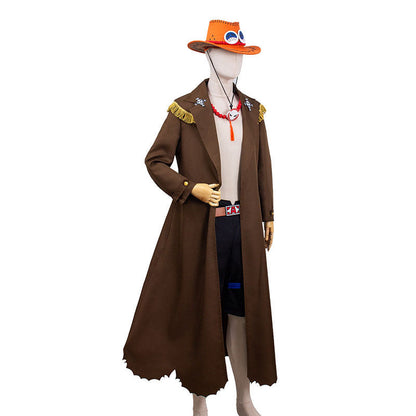 Anime One Piece Portgas D. Ace Live action Version Cosplay Costume