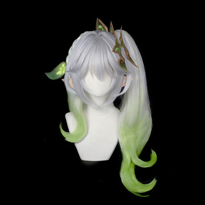 Genshin Impact Dendro Archon Kusanali Nahida Cosplay Wigs With Ear Props